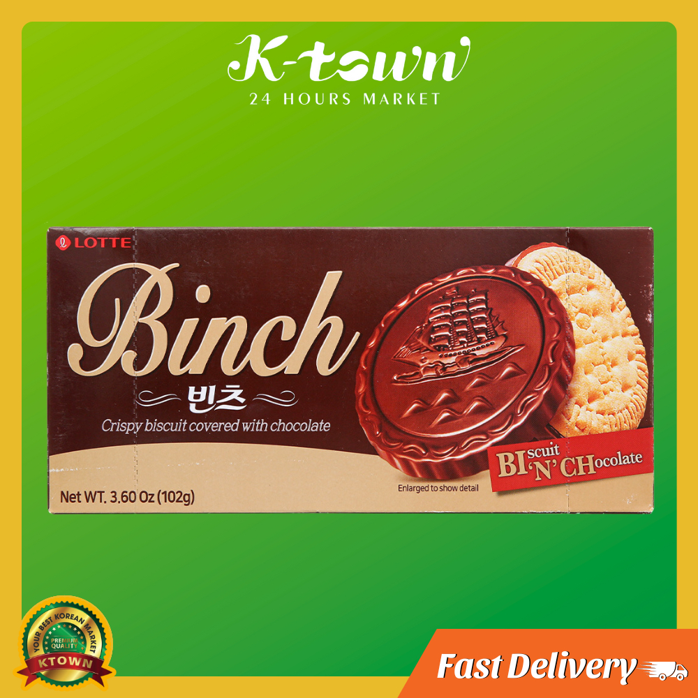 Bánh quy Lotte Binch 102G | Ktown Market | Shopee Việt Nam