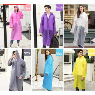 Áo Mưa Tiện Lợi Dáng Dài, Gấp Gọn Dễ Mang, Nhẹ Mát, Màu Trẻ Trung, Mặc Đẹp, Tái Sử Dụng Nhiều Lần