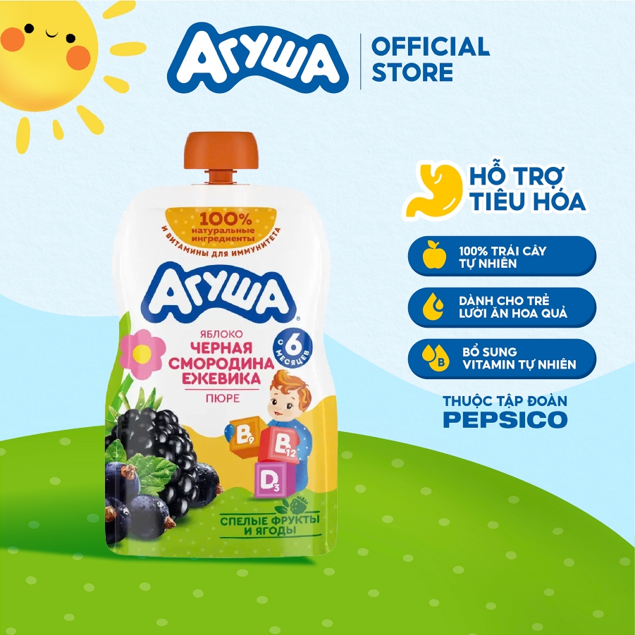 Trái Cây Nghiền bổ sung Vitamin hỗ trợ tiêu hóa vị táo,mâm xôi đen,nho ...