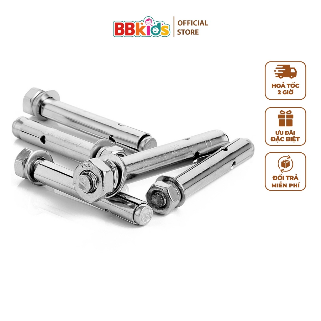 Bulong Nở Inox BBkids, Tắc Kê Nở Inox, Nở Inox, Kích Thước 6x6 - BB009