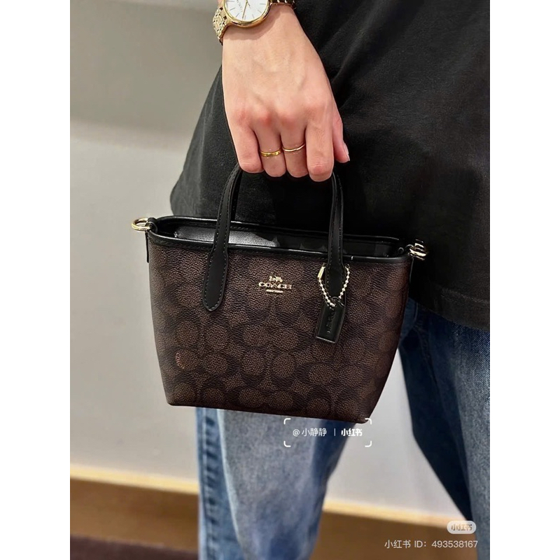 Tote mini coach sales