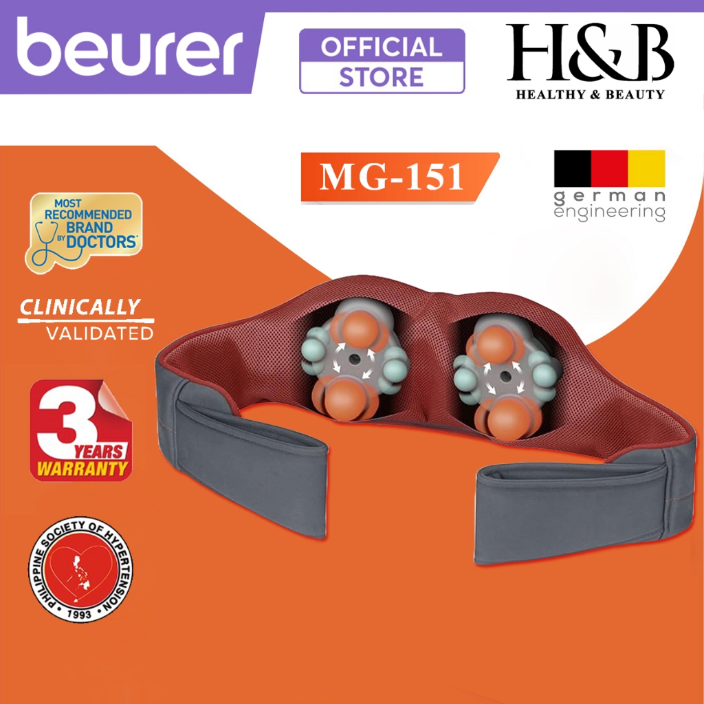Đai Massage Cổ Vai Gáy Beurer MG151 | 8 Đầu Massage Shiatsu Xoay - Hỗ ...