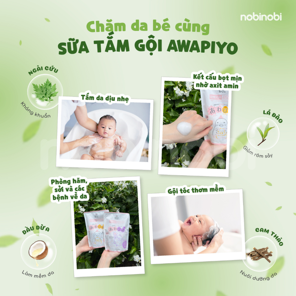 Sữa Tắm Gội SmartAngel Hỗ Trợ Làm Sạch và Dịu Nhẹ Cho Bé (450ml x 2 gói)