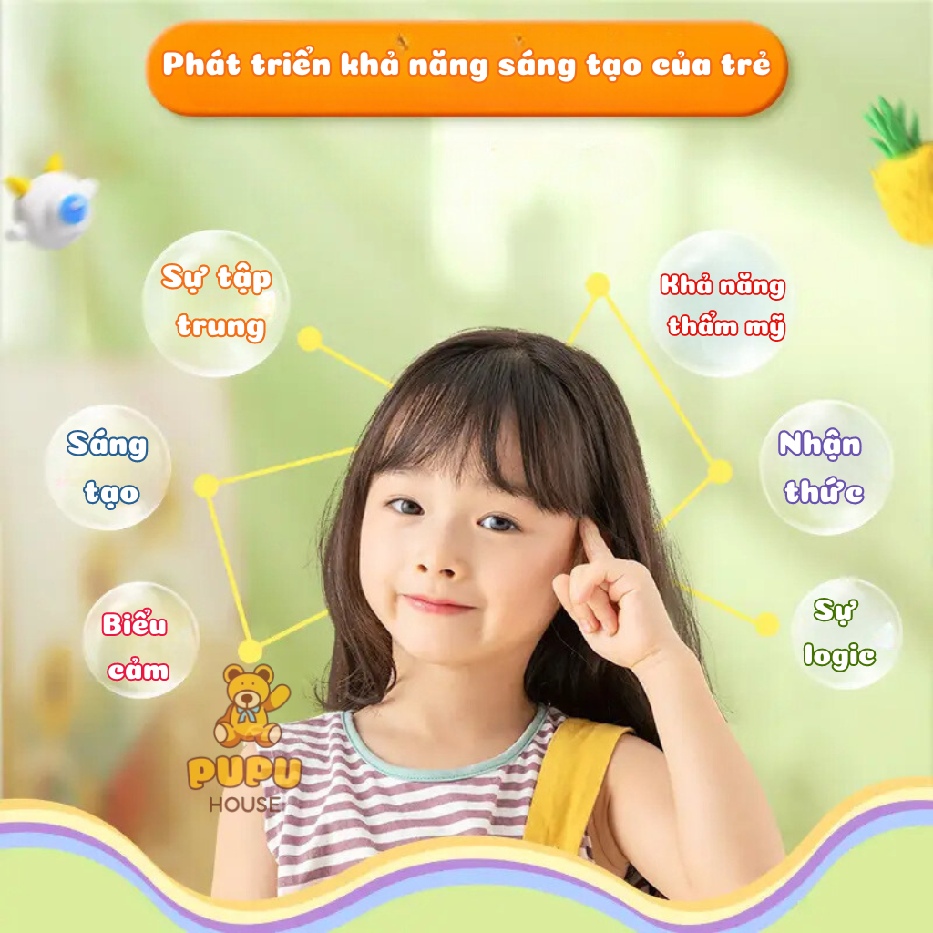 Đất Sét Tự Khô 12 24 36 Màu Đất Nặn Tự Khô An Toàn Nặn Hình Cao Cấp Siêu Nhẹ Cho Bé Trang rí - PUPU HOUSE