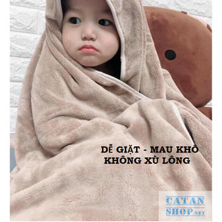 Khăn Tắm Lông Cừu Hàn Quốc Size 70*140, Khăn Tắm Lau Mình Chất Vải Mềm Mịn Không Gây Kích Ứng Thấm Hút Tốt