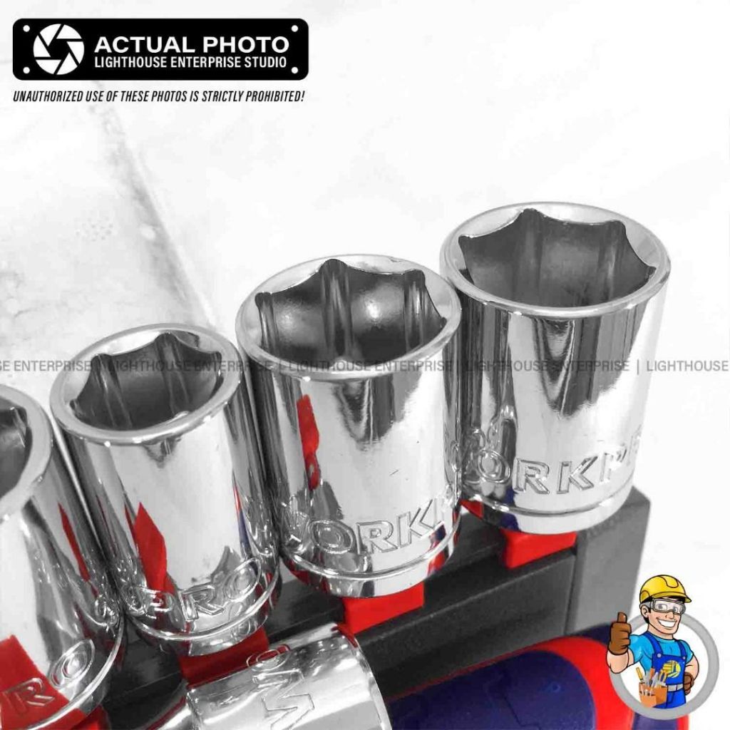 Bộ tuýp 12 chi tiết/ bộ 12 đầu vặn khẩu 1/2 inch WORKPRO WP202558 - Thép Cr-V cao cấp siêu bền - Hàng chuẩn chính hãng
