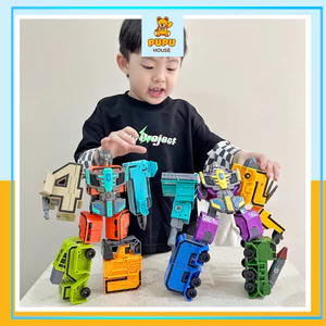 Bộ Đồ Chơi Lắp Ráp Robot Biến Hình Từ Số 0 - 9 Đồ chơi Số Bộ Chữ Số Biến Hình Đồ Chơi Cho Bé Trai Size TO- PUPU HOUSE