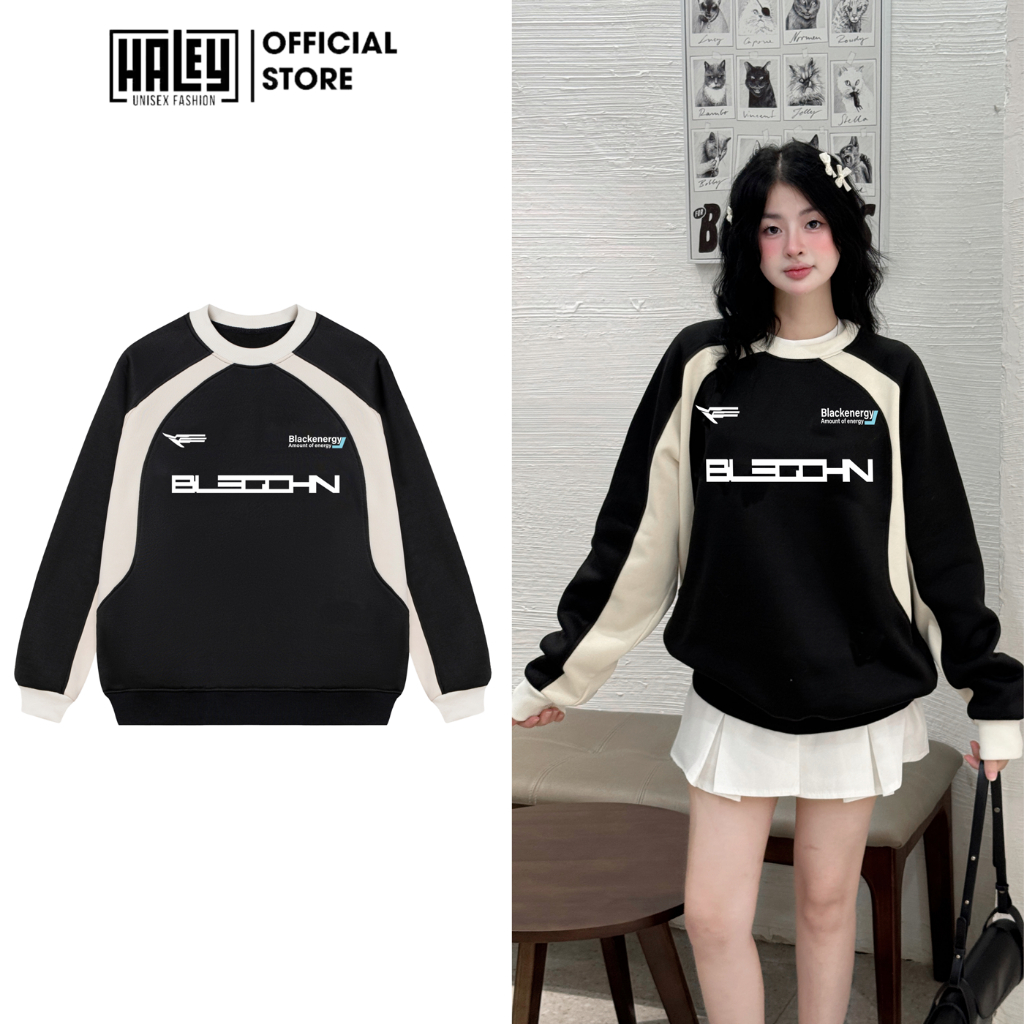 Áo Sweater Nam Nữ Unisex HALEY HD32 Chất Nỉ Lông Cáo Cao Cấp Form Rộng