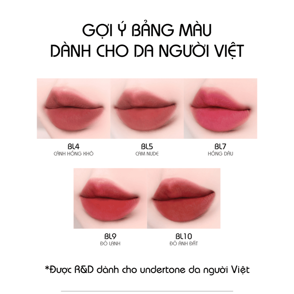 Ảnh Son Kem Bùn kiêm Má Hồng Kết Cấu Bơ Mịn Lì Dạng Hũ Merzy Blurry Lip & Cheek Mousse 6g 4