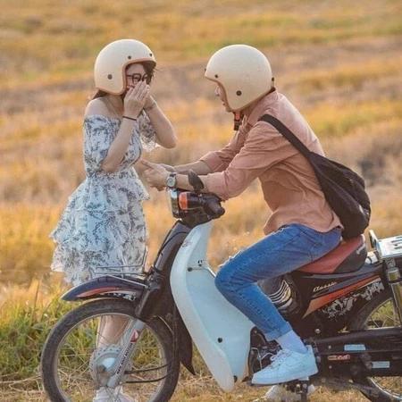 Mũ Nón Bảo Hiểm 3/4 đệm lót nâu Màu Kem Chính Hãng - Kính Phi Công + Kính UV 400 Đen - Helmet
