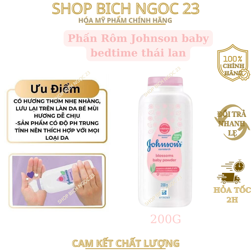 Phấn Cho Bé Johnson's Baby Màu Hồng Màu Tím Màu Trắng 100g/200g/500g