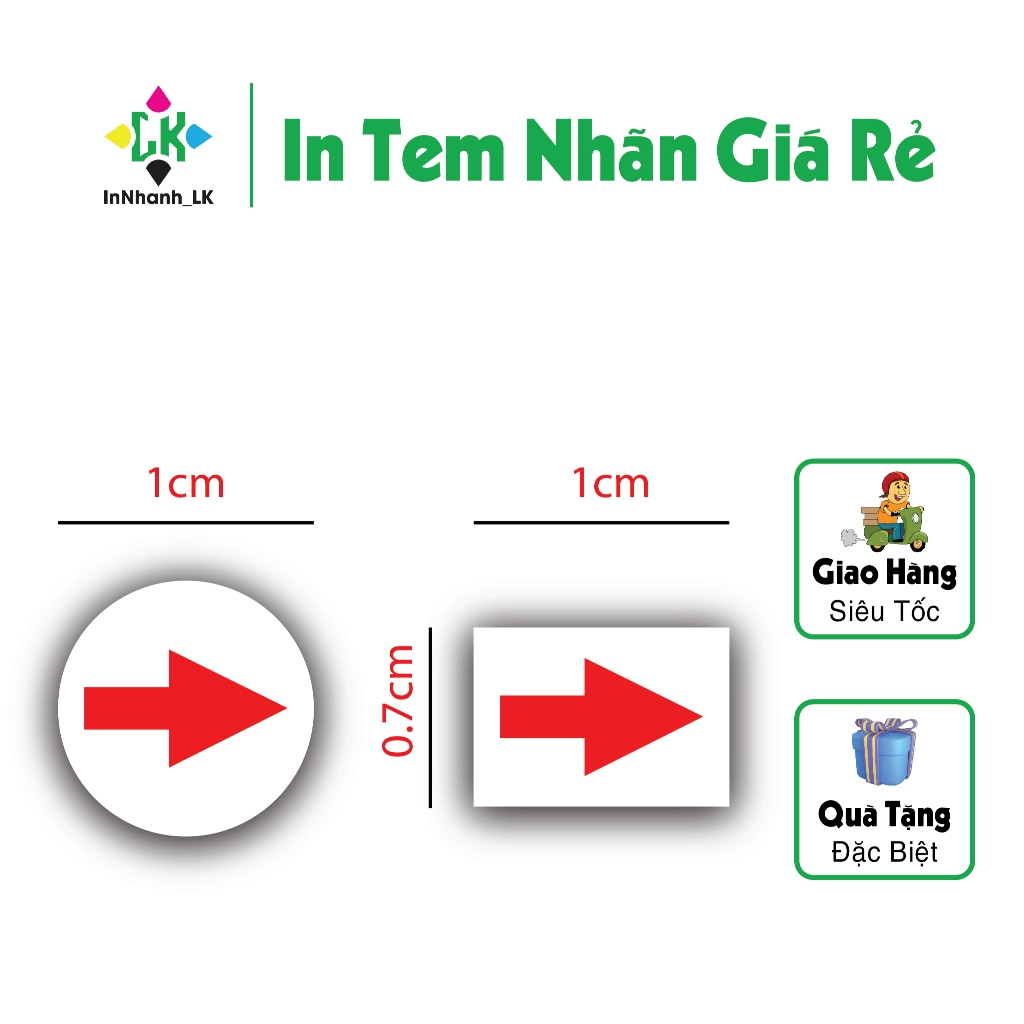 Tem mũi tên dán lỗi sản phẩm | Shopee Việt Nam