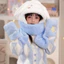 mũ cho bé .Mũ lông 3in1 Kuromi, Melody, Cinamorol cho bé có khăn quàng cổ và găng tay