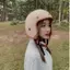Mũ Nón Bảo Hiểm 3/4 Màu Kem Chính Hãng - Kính Phi Công + Kính UV 400 Đen - Helmet Đội Đầu