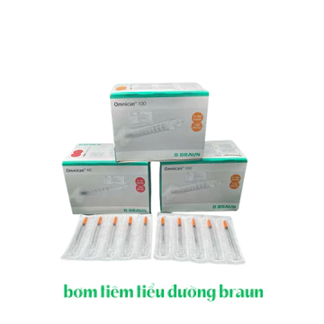 Bơm (kim) Tiêm Tiểu Đường Insulin - Bơm Tiêm Thẩm Mỹ Omnican BBraun 1ml U40, U100 - Sản Xuất Đức