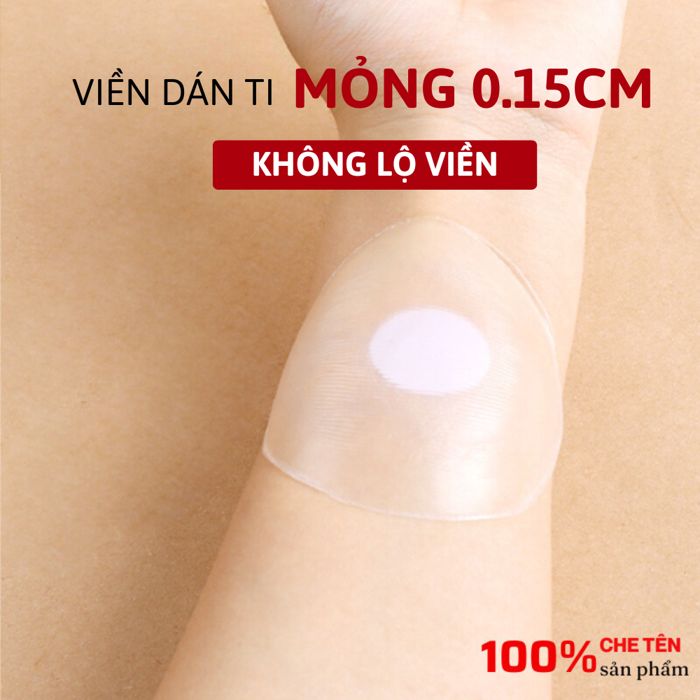 Miếng Dán Ngực Silicon Trong Suốt Siêu Mỏng Hộp 5 cặp sử dụng nhiều lần 994