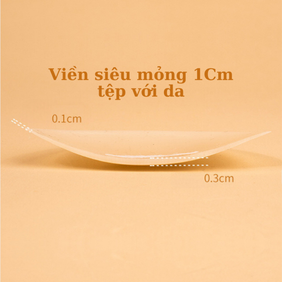 Miếng Dán Ngực Cao Cấp Silicon Lỗ Thoáng Khí chống nước tái sử dụng nhiều lần D211