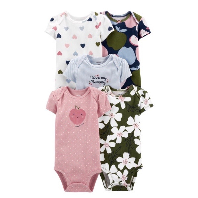 [MD201]❤️0-3M-BÉ GÁI LINK 1❤️ Body chip/ áo liền thân ngắn tay c.a.r.t.e.r bé gái xuất xịn 3-5,5kg