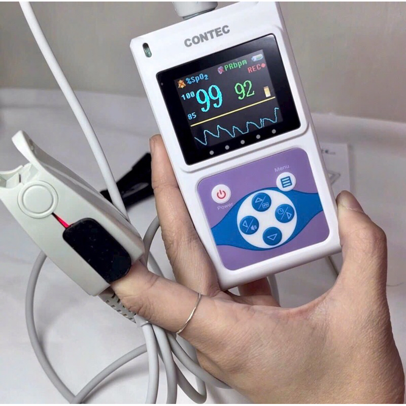 Máy đo SPO2 Contec chính hãng cho trẻ sơ sinh và người lớn, bảo hành 1 ...