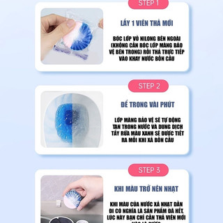 Viên thả bồn cầu công nghệ nhật bản,Hộp 4 viên thả bồn cầu hương hoa