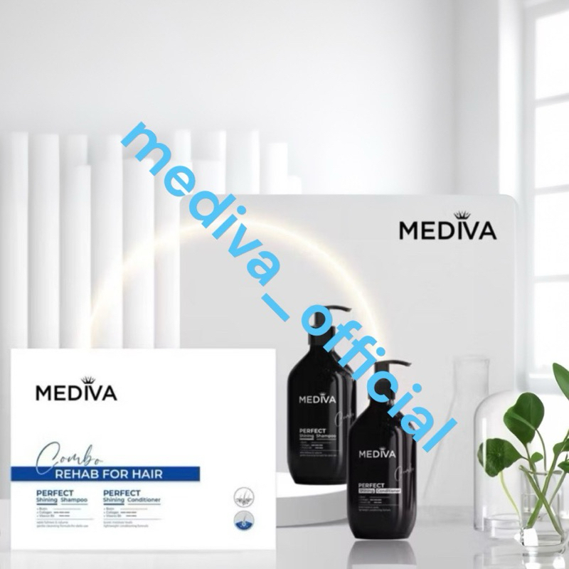 Bộ Dầu Gội Xả Mediva Ngăn Ngừa Rụng Tóc, Kích Thích Mọc Tóc, Nuôi Dưỡng Tóc Từ Sâu Bên Trong chính hãng
