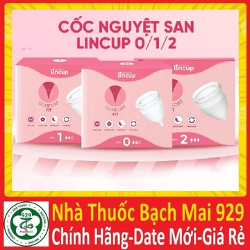 cốc nguyệt san lincup (chuẩn USA) full size 0/1/2 (25/34/40ml/55ml) & đĩa nguyệt san (BEUCUP BEBU)