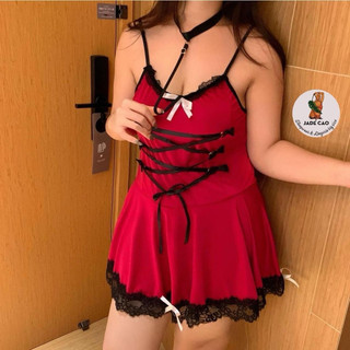 COSPLAY MAID KÈM CHOKER KHIÊU GỢI BIG SIZE