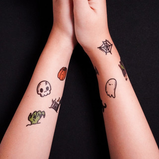 [Spooky Collection] Set Hình Xăm Dán Tạm Thời Chống Nước Dính Dính