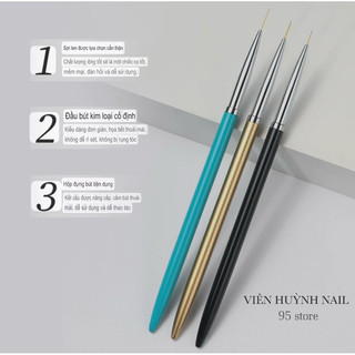Bộ cọ 3 cây vẽ móng nhiều kích thước - set cọ 3 cây BEAUTY