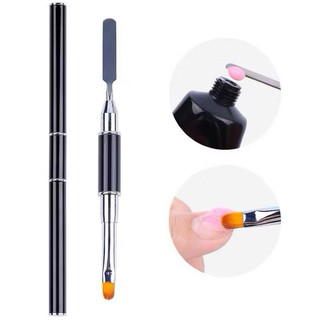 Cọ đắp gel 2 đầu - cọ chải sơn , đắp gel gôm , chùi lem viền 3 trong 1
