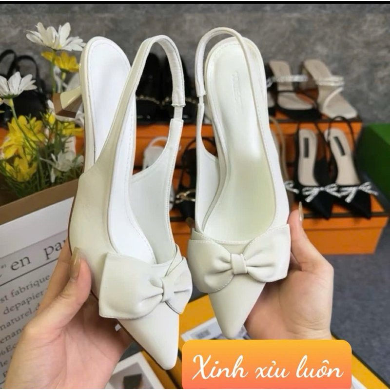 Giày cao gót 5p,7p lơ xinh dịu dàng, sục chun dễ đi dễ phối đồ