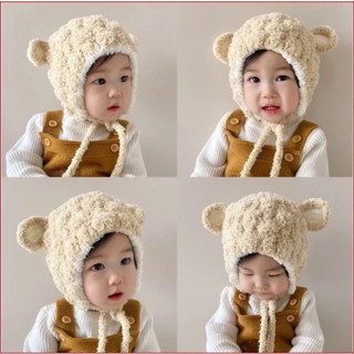 Mũ len lông cừu cho bé - Nón len mềm mại cho bé trai, gái 🌸 sỉ ib🌸