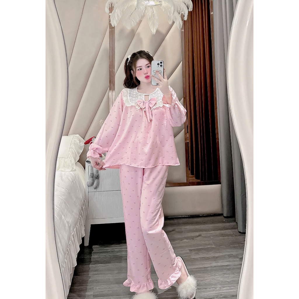 Cổ nơ hồng pastel