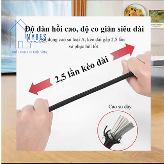 Dây co, dây thun điều chỉnh độ dài co giãn buộc hàng, hành lý móc sắt đa năng dành cho gia đình