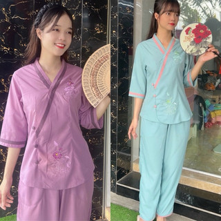 Tim Viền Nữ # BàLai Viền# Đồ Lam Đi Chùa Nữ