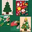Cây Thông Noel Vải Nỉ Treo Tường Dán Kinh 32 Chi Tiết Cho Bé Tự Trang Trí Size To Kèm Đèn Led BỐ KHỦNG LONG