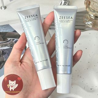 [ZEESEA] Kem Nâng Tone ZEESEA Trắng Sáng Nhũ Mịn Tuýp Bạc Vitality VC Beauty Tone-up Cream 30g