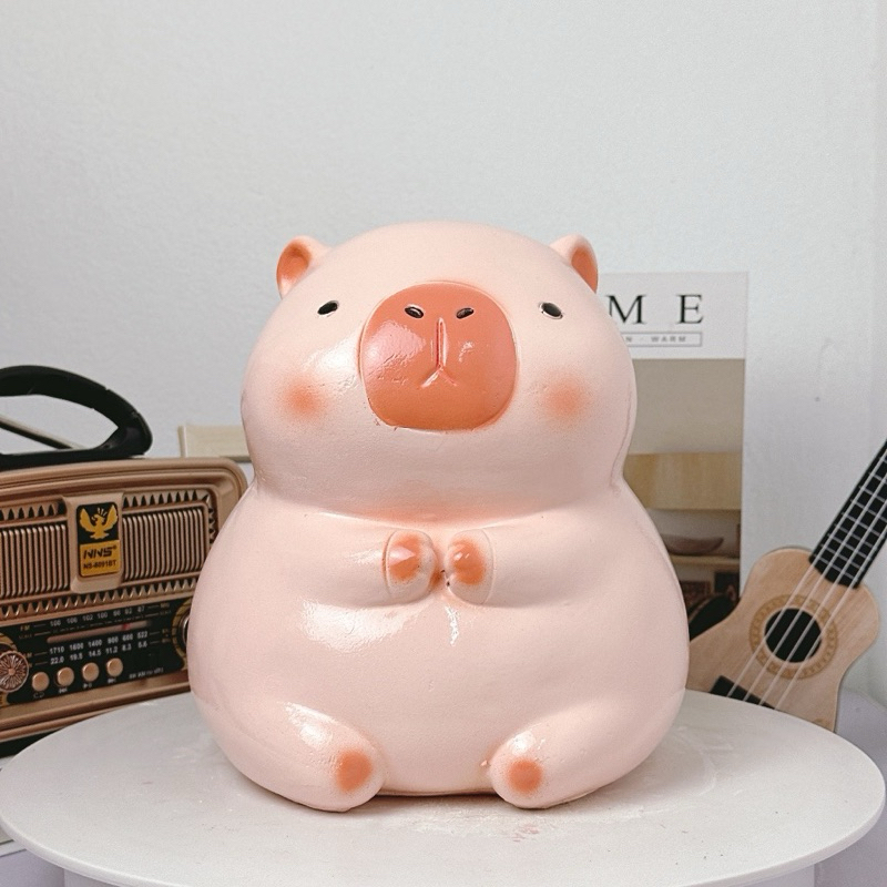 Heo đất,lợn đất tiết kiệm mẫu Chuột Capybara Size To cute dễ thương,quà tặng trang trí/Ống tiết kiệm