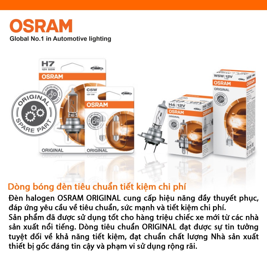 Bóng Đèn Halogen OSRAM Original H3 64156 24V 70W