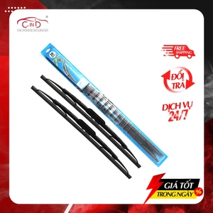 Combo 2 Gạt Mưa O Tô Gọng Sắt CIND 405 (26inch/650mm) Phù Hợp Cho Nhiều Dòng Xe Ô Tô Xe Hơi Có Móc Cong Chữ U