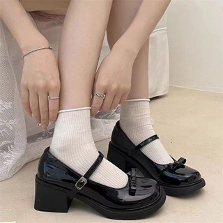 [LÙI 1 SIZE] Giày Đế Đốc Nữ Cao 5P Đính nơ chất da mềm êm chân thời trang phong cách Hàn Quốc