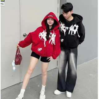 [NEW] Áo Khoác Nỉ Form Rộng  UNISEX REFACE Họa Tiết CỰC ĐẸP Hot TREND Hiện Nay