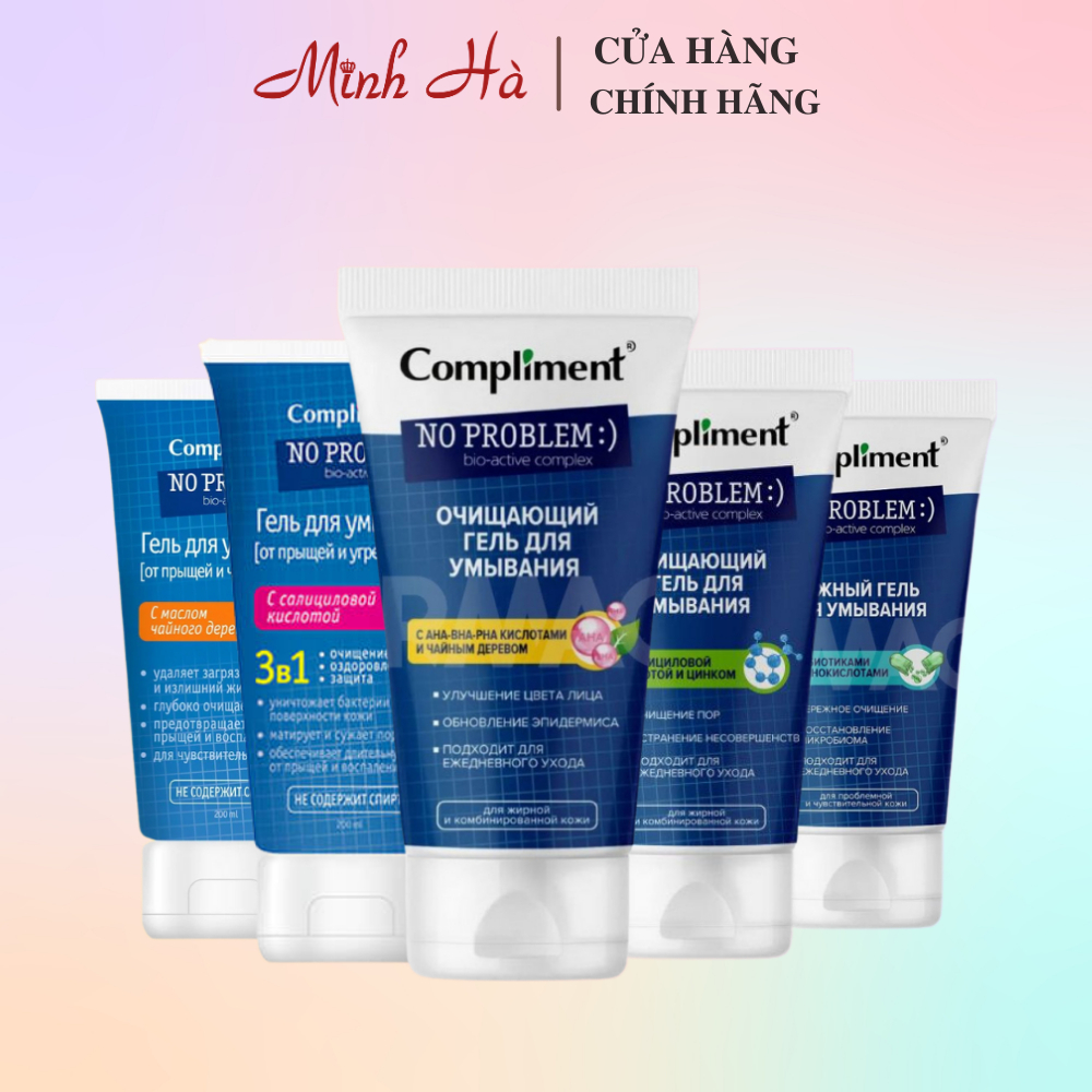 Ảnh Sữa rửa mặt Compliment No Problem 200ml giúp làm sạch và giảm mụn 1