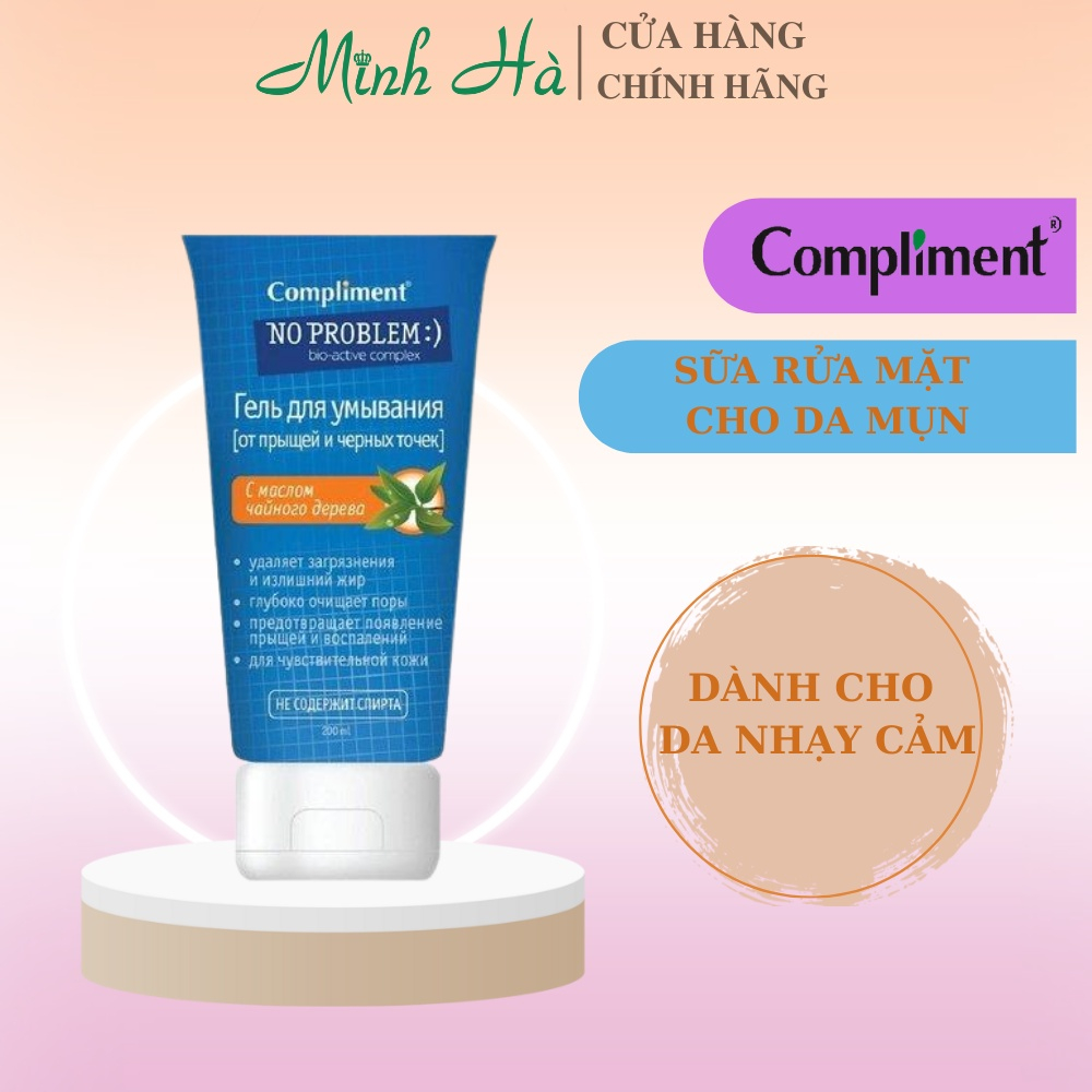 Ảnh Sữa rửa mặt Compliment No Problem 200ml giúp làm sạch và giảm mụn 3