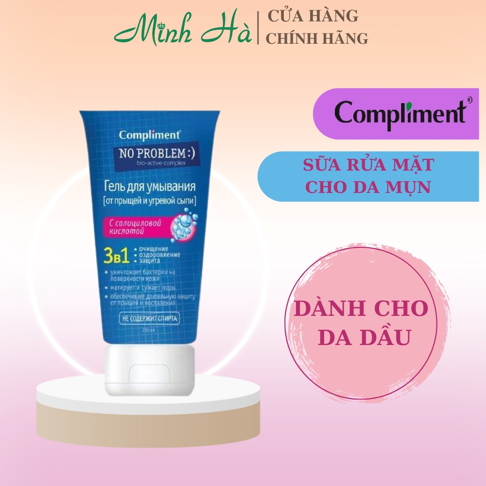 Ảnh Sữa rửa mặt Compliment No Problem 200ml giúp làm sạch và giảm mụn 2