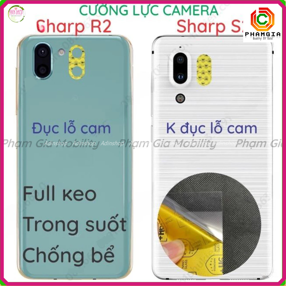 Dán Cường lực Camera Sharp Aquos Aquos S2 , Sharp R2, Sharp R3 | Shopee ...