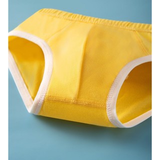 [BT32 Hot Trend] Combo 4 quần sịp bé trai, quần chip tam giác trẻ em cotton mềm mát họa tiết xanh vàng nhẹ nhàng 12-43kg