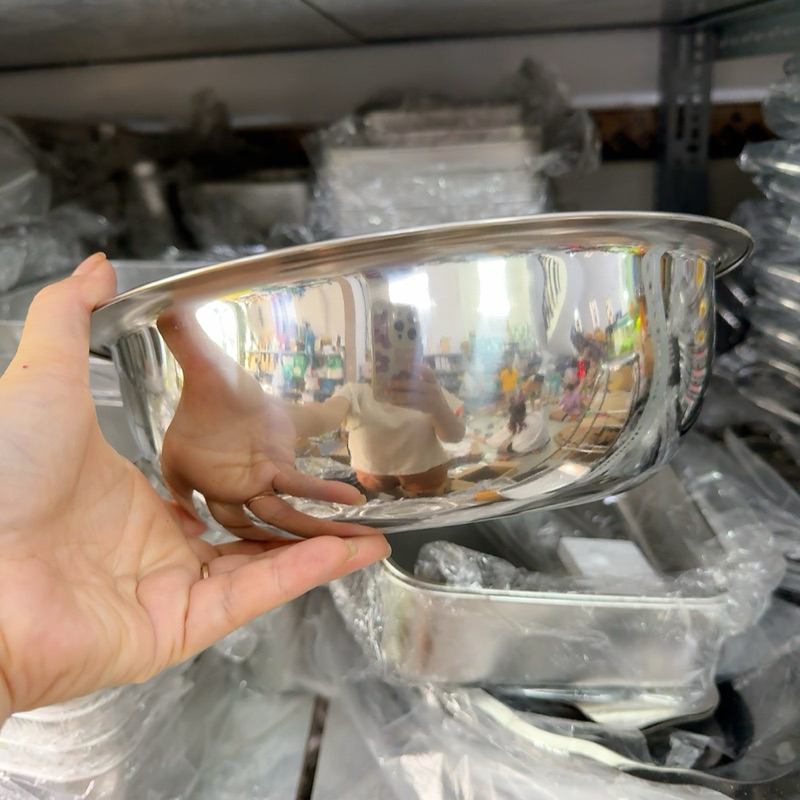 Thau inox đủ size Hồng Phước Thanh - Thau inox cao cấp