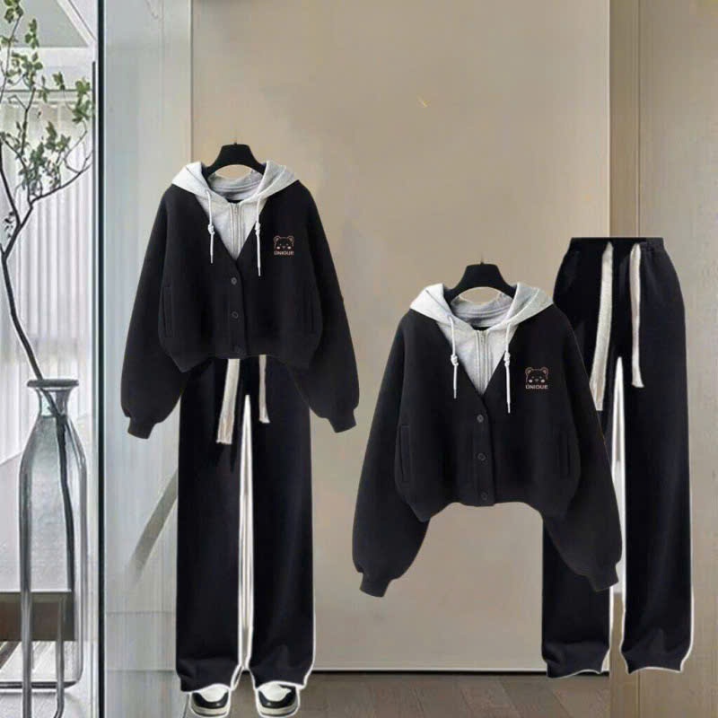 Áo khoác cài cúc mũ xám cho bé gái size đại BEESHOP D25012