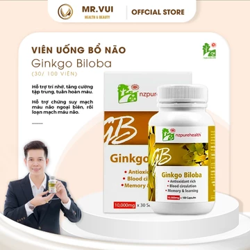 [Hỏa tốc] Viên uống bổ não, tăng cường trí nhớ NZ Pure Health Ginkgo Biloba 100 viên